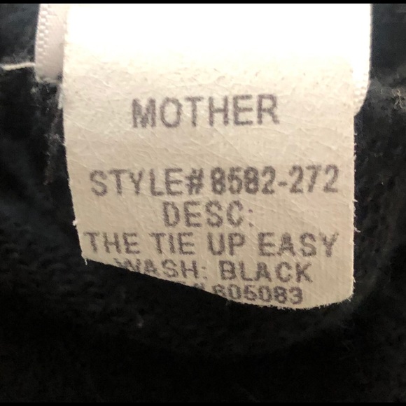 EUC Mother Brand Tie Up Easy Sweatshirt Size S - Picture 7 of 7